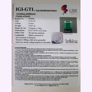 2.63/CT Natural Panna Stone with Govt. Lab Certificate (4551)